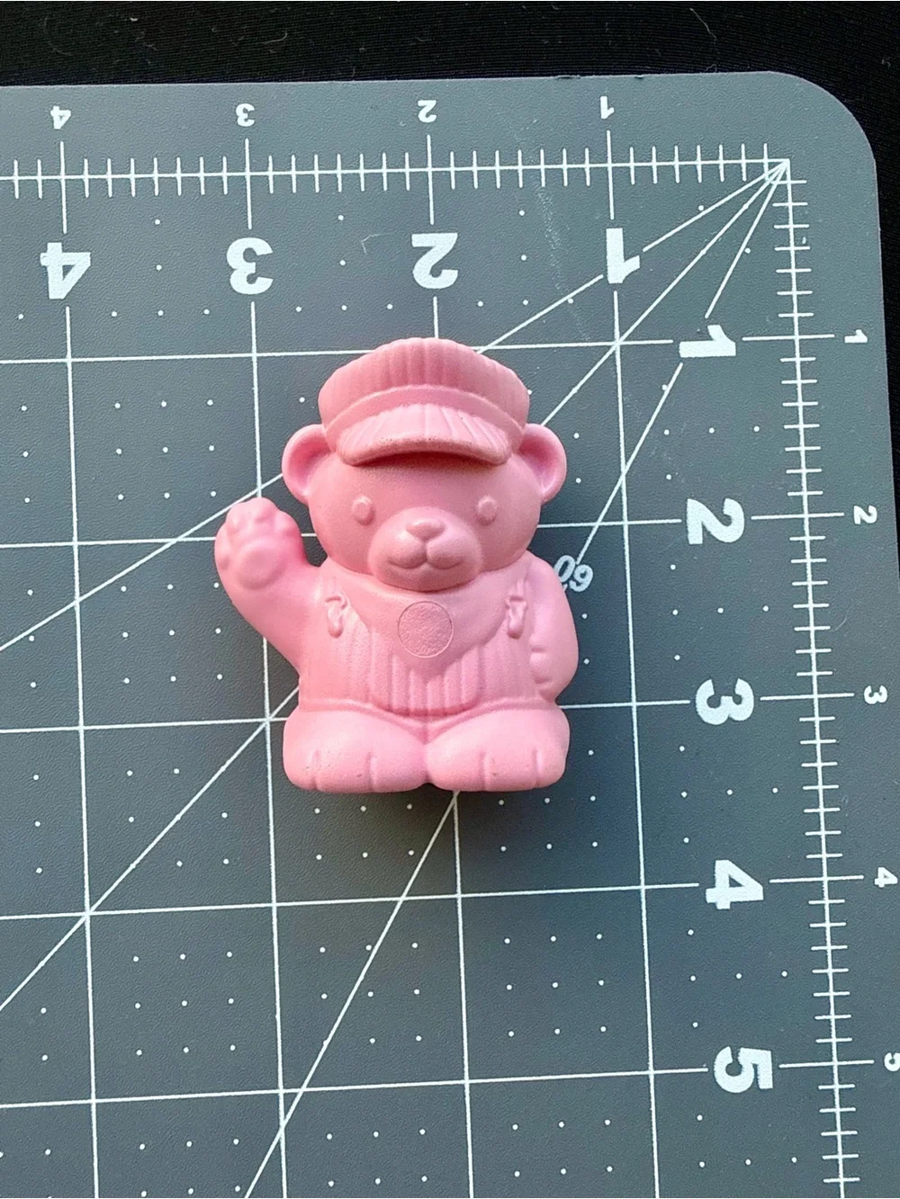 Green Toys Pink Conductor Bear Figure * Train Set Piece * Hard to Find